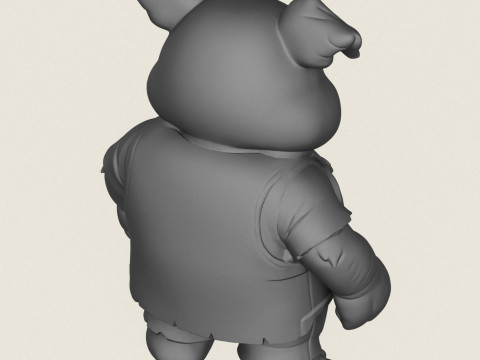 Свиня мультиплікаційний персонаж 3D Принт Модель