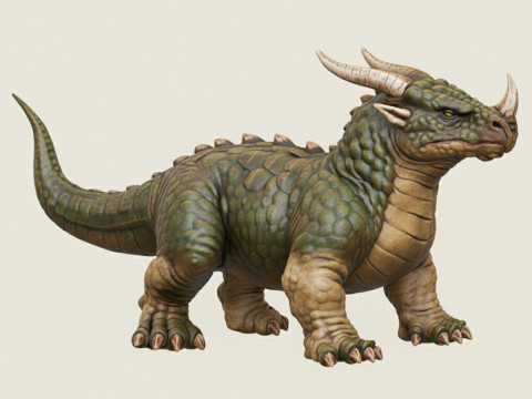 Monstruo Dino Lagarto Modelo de impresión 3D