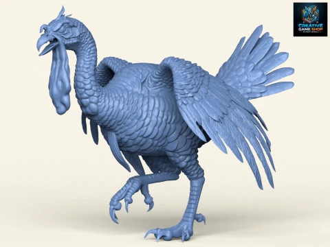 Uccello arrabbiato della Turchia Modello di stampa 3D