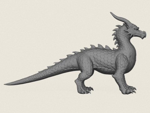 Monster Dino Naga Model Cetak 3D