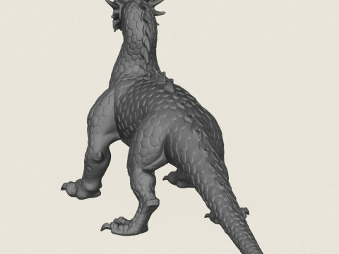 Monster Dino Naga Model Cetak 3D