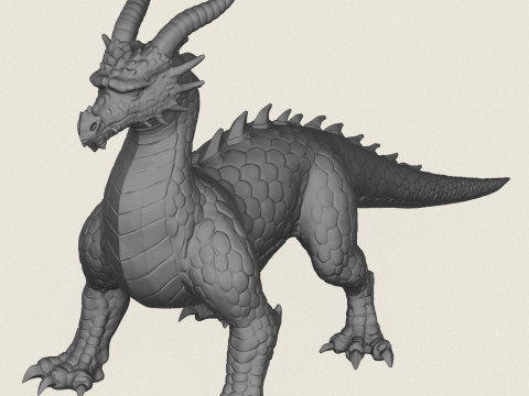 Monster Dino Naga Model Cetak 3D