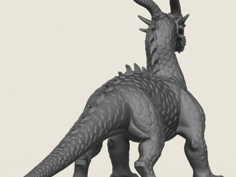 Monster Dino Naga Model Cetak 3D