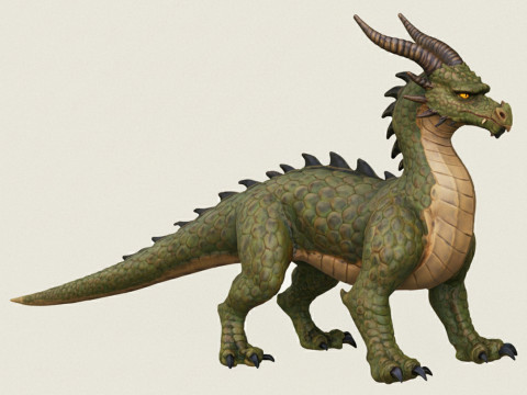 Монстр Дино Дракон 3D Принт Модель