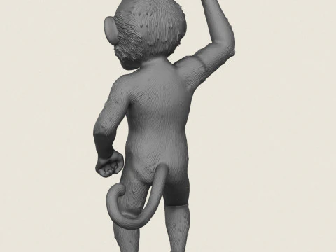 Joyful Monkey 3D Print Model