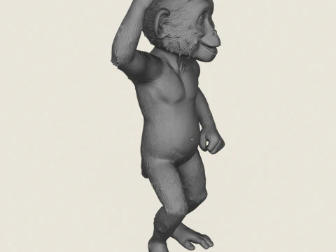 Joyful Monkey 3D Print Model