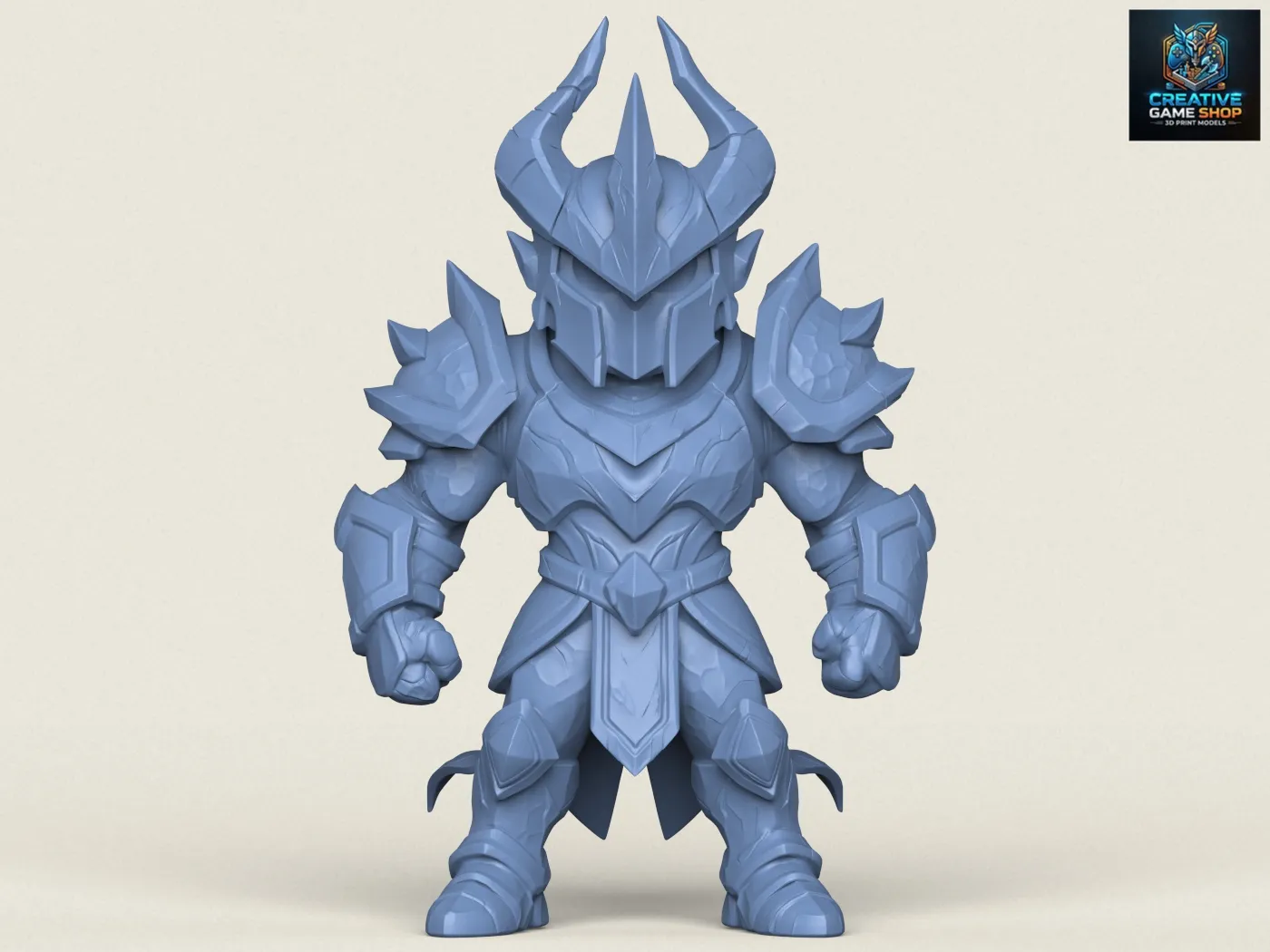 Knight Warrior Character 3D Print Model .c4d .max .obj .3ds .fbx .stl .blend