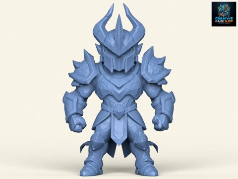Personagem Cavaleiro Guerreiro Modelo de Impressão 3D
