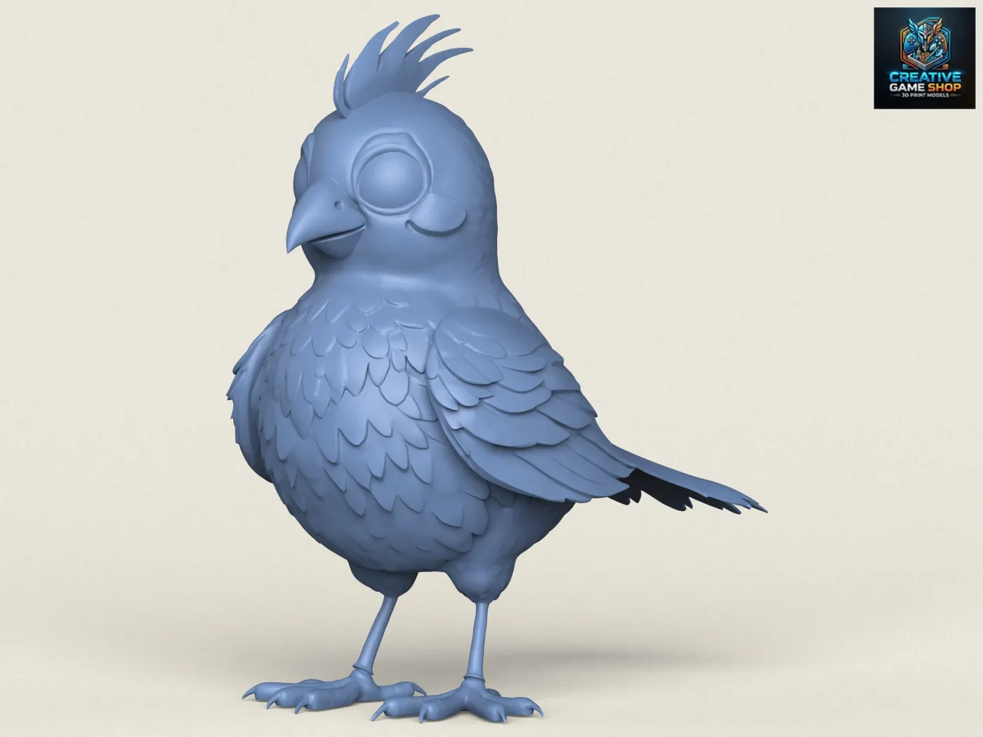 Bird 3D Print Model .c4d .max .obj .3ds .fbx .stl .blend