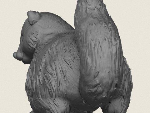 Animal de blaireau de dessin animé Modèles 3D en vedette