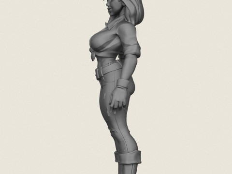 Jong mooi meisje 3D printmodel