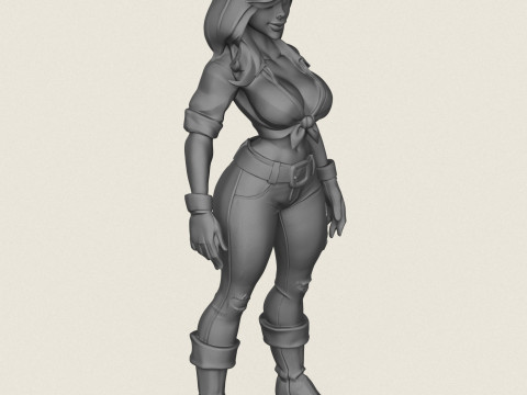 Jong mooi meisje 3D printmodel