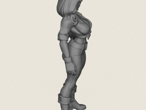 Jong mooi meisje 3D printmodel