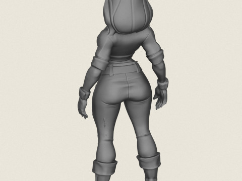 Jong mooi meisje 3D printmodel