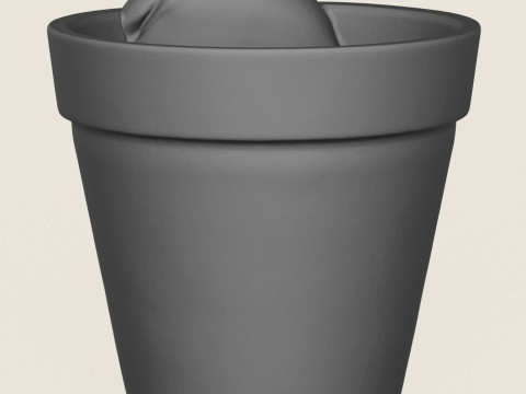 サンタクロースの顔プランター 3Dプリントモデル