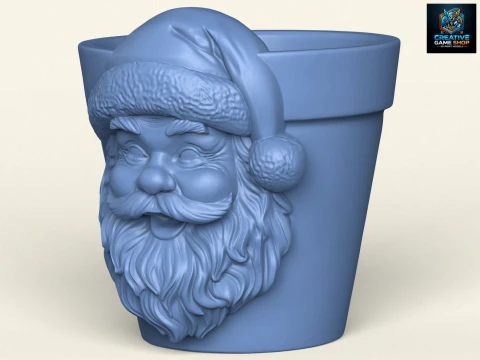 Weihnachtsmann-Gesichtspflanzer 3D Druckmodell