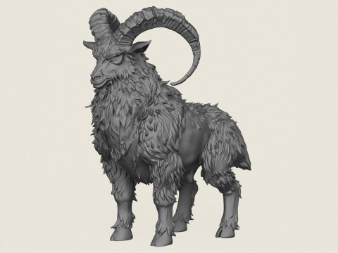 Fantasy Sheep Print Ready 3D Print Model