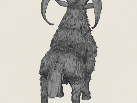 Fantasy Sheep Ram 3D Print Model