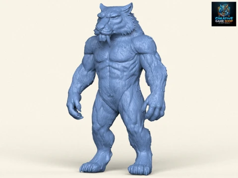 Personagem do Homem Le&atilde;o Modelo de Impressão 3D