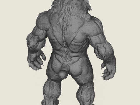 Impressão de personagem do Homem Leão pronta Modelo de Impressão 3D