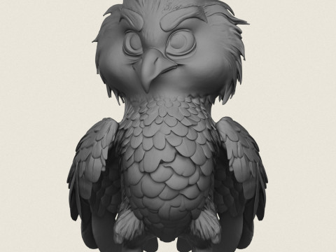 幻想喙鸟 3D 打印模型