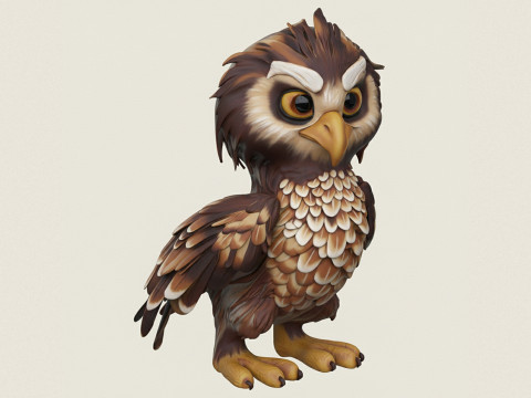 幻想喙鸟 3D 打印模型