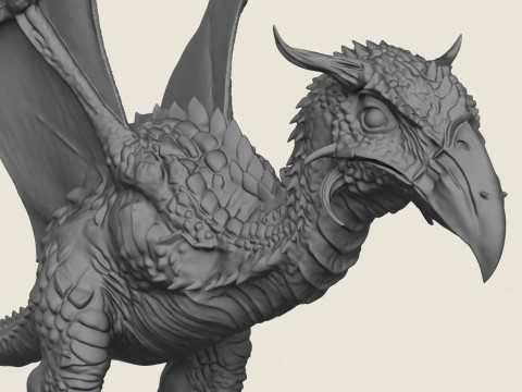 Jurassic Flying Monster 3D Print Model