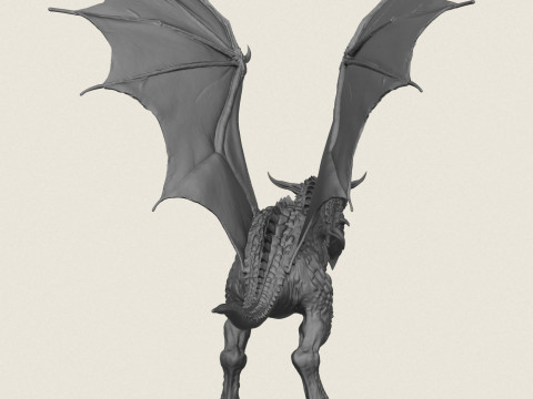 Jurassic Flying Monster 3D Print Model