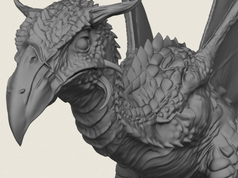 Jurassic Flying Monster 3D Print Model