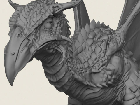 Jurassic Flying Monster 3D Print Model