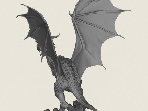 Jurassic Flying Monster 3D Print Model