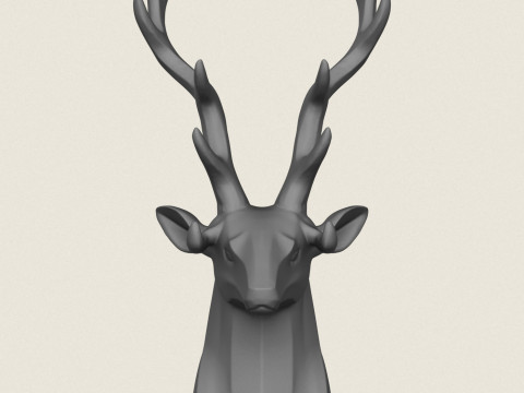 Portaoggetti con testa di cervo Modello di stampa 3D