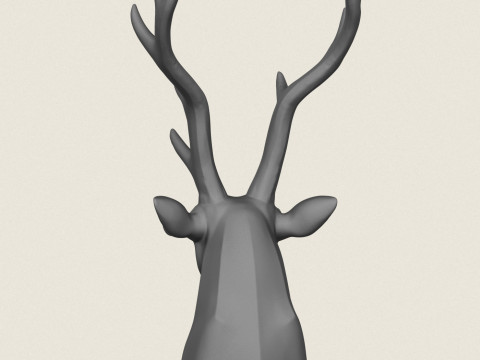 Portaoggetti con testa di cervo Modello di stampa 3D