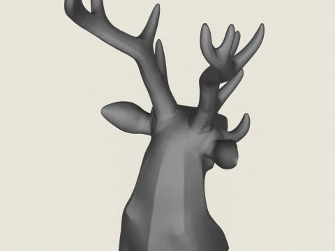 Portaoggetti con testa di cervo Modello di stampa 3D