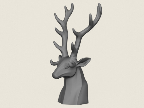 Porte-objet tête de cerf Modèles 3D en vedette