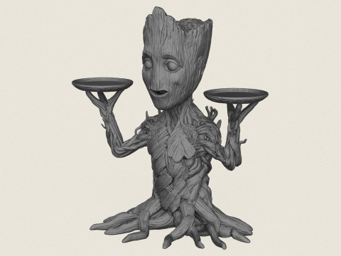 Suporte de personagem Groot Modelo de Impressão 3D