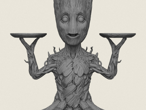 格鲁特角色立牌 3D 打印模型