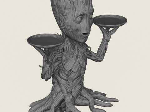 格鲁特角色立牌 3D 打印模型