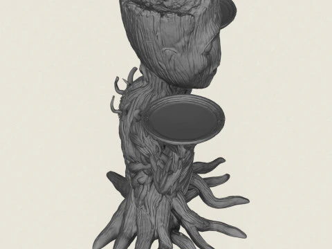 Portacandele con personaggio Groot Modello di stampa 3D