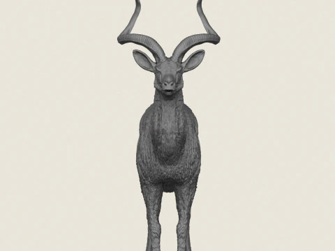 Kudu Deer Animal 3D Print Model