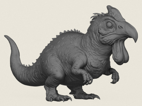Jurassic Creature 3D Print Model