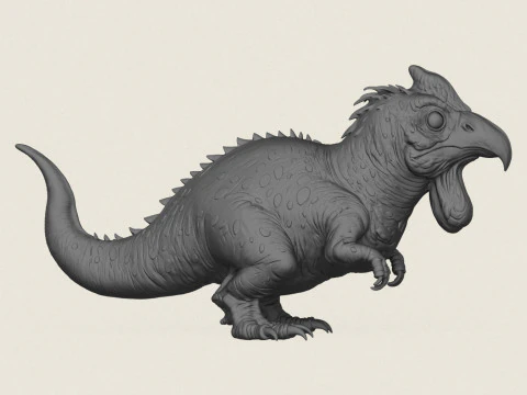 Jurassic Creature Animal 3D Print Model
