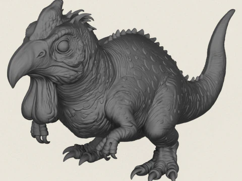 Jurassic Creature Animal 3D Print Model