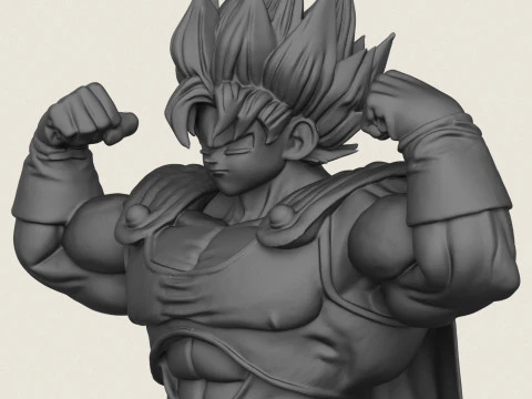 Anime Super Hero 3D Print Model
