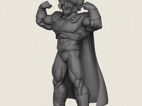 Anime Super Hero 3D Print Model