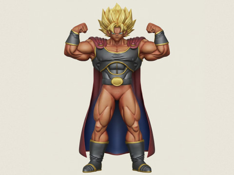 Anime Super Hero 3D Print Model