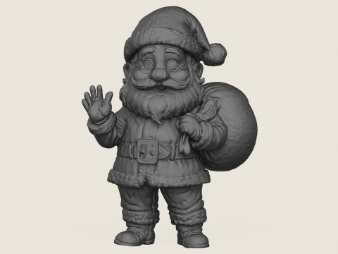 Papai Noel Modelo de Impressão 3D