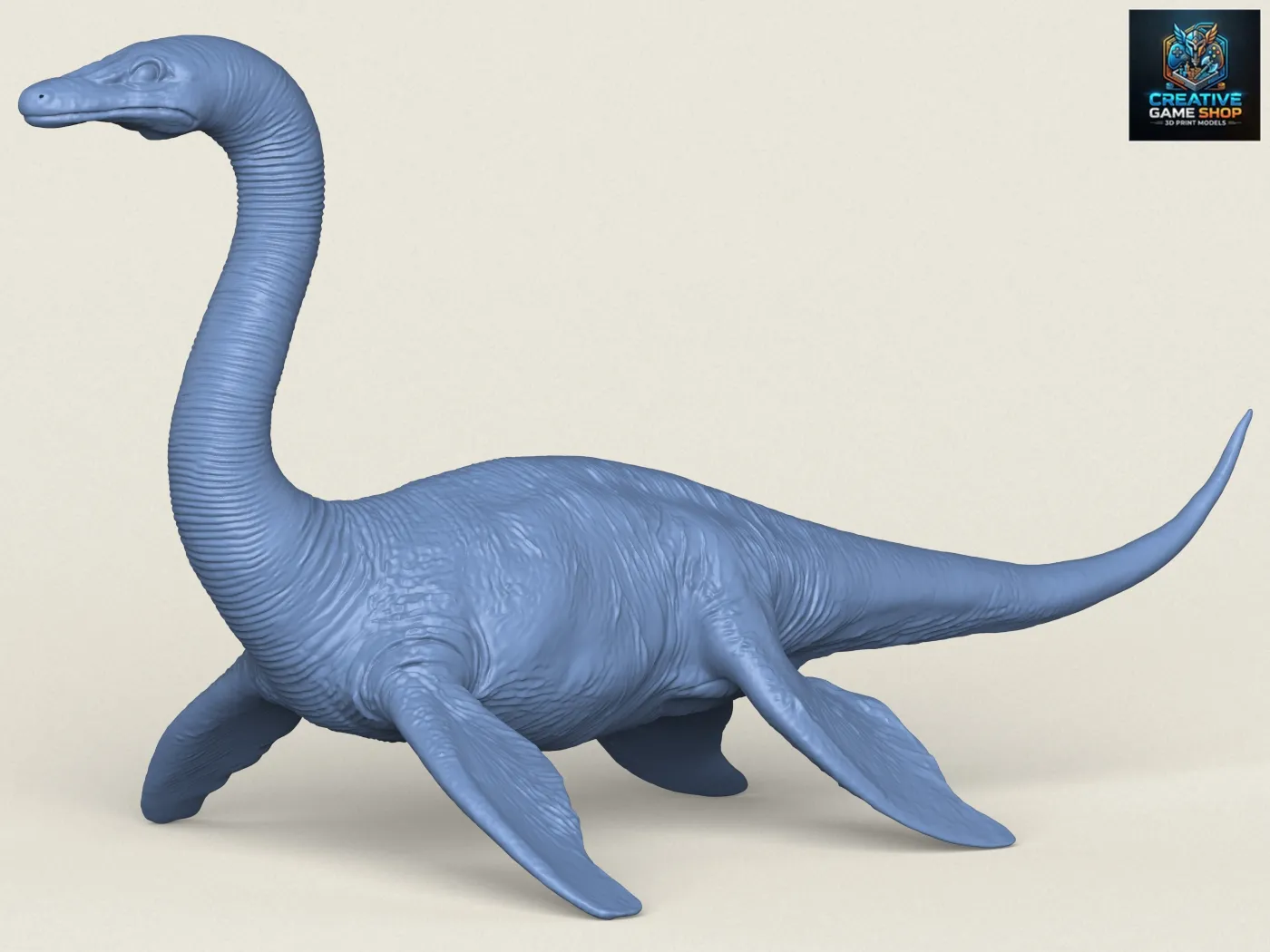Water Dragon Monster 3D Print Model .c4d .max .obj .3ds .fbx .stl .blend 