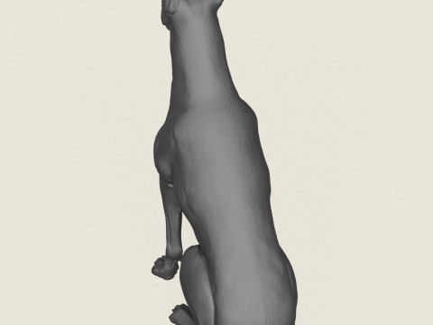 Doberman K&ouml;pek Pozu Koleksiyonu 3D Baskı Modeli