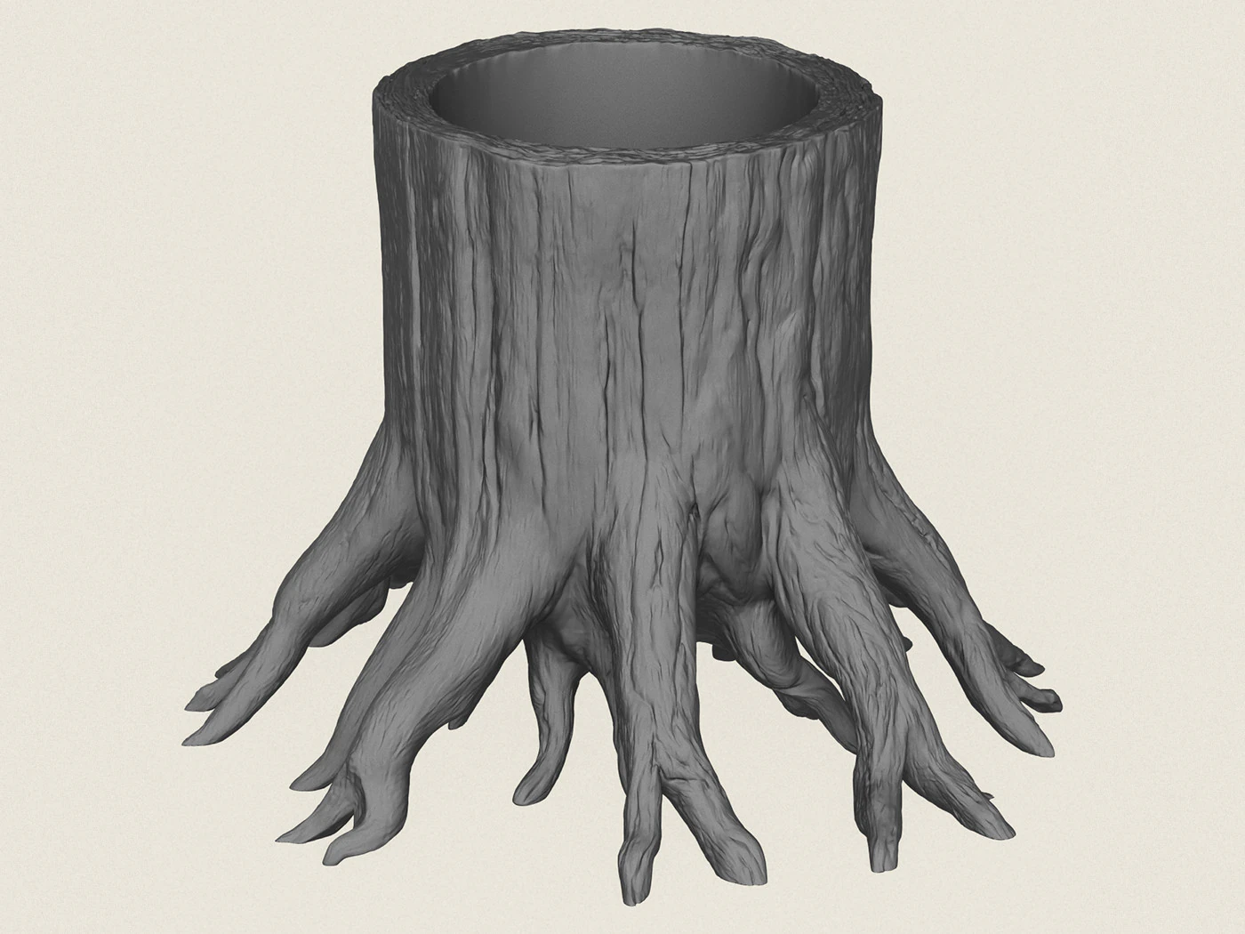 Piantatrice di ceppi d'albero Modello di stampa 3D .c4d .max .obj .3ds .fbx .stl .blend